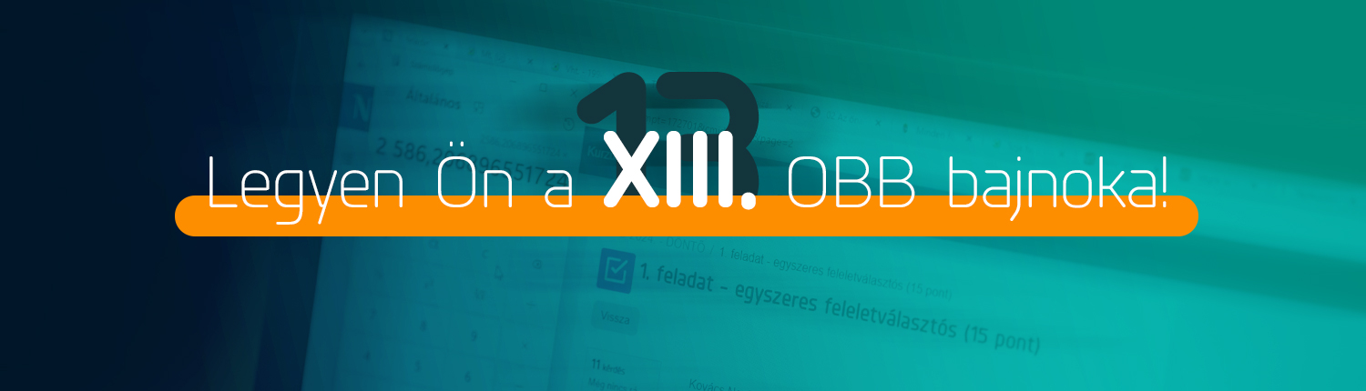 Legyen Ön a XIII. OBB bajnoka